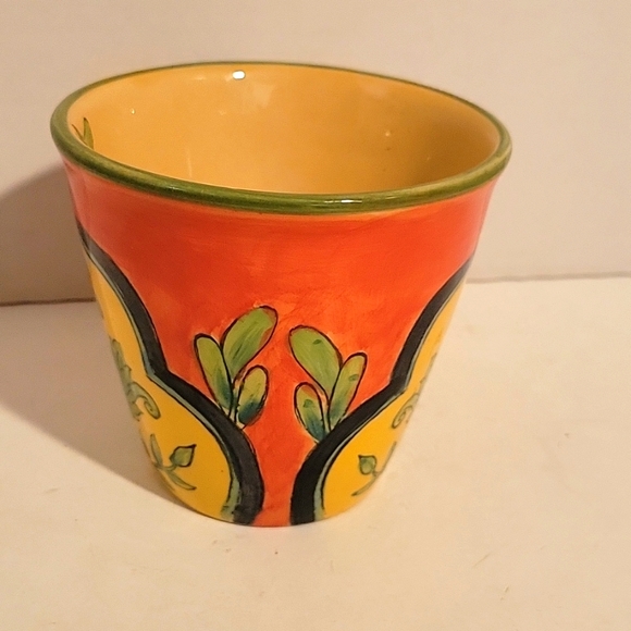 Talavera LARGE POTTERY MEXICAN ART MUG - Picture 2 of 5